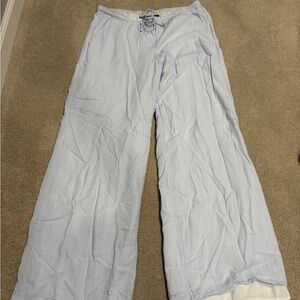 Hollister Striped Blue and White Pants